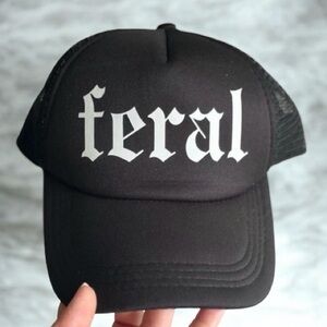 OTTO Feral Black Trucker Hat
